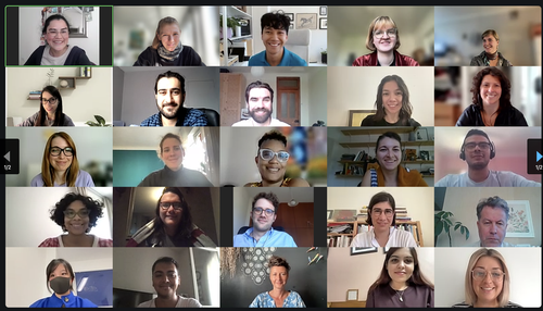 Figure 5. Participants and organisers during the Dissonant Heritage Autumn School, online, September 2024. Source: EPWG organisers.