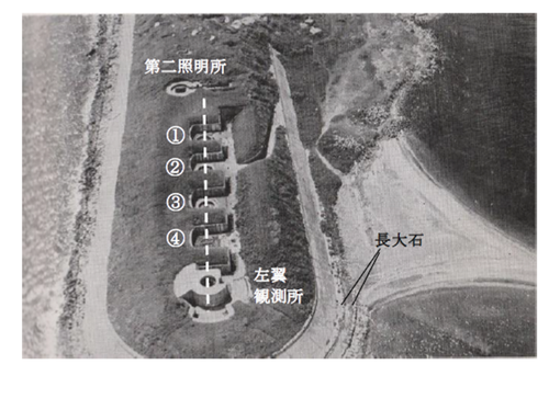写真5　第一海堡左翼砲台（※参考文献4に加筆）