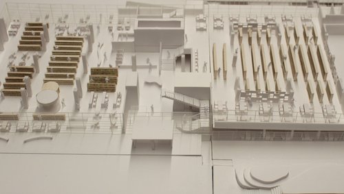 2016年のDOCOMOMO Japan伊賀市庁舎（旧上野市庁舎）再生計画の模型写真