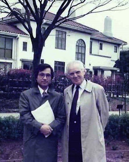 ルメール教授と筆者（1992年 教授と横浜で）