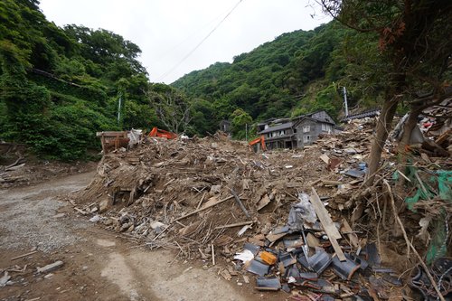 写真25　大沢集落の土砂被害の様子