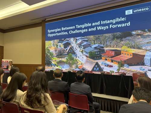 写真８　「Synergies between Tangible and Intangible Heritage: Integrated Approaches to Heritage Management in East Asia」会場の様子