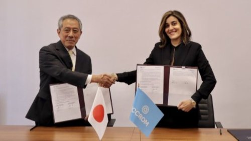 イクロムとACCU奈良事務所の覚書締結式（2024年５月）© 2025 ICCROM