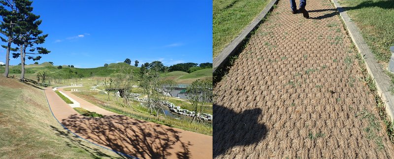 末伊山古墳群内部の散策ルートの整備状況