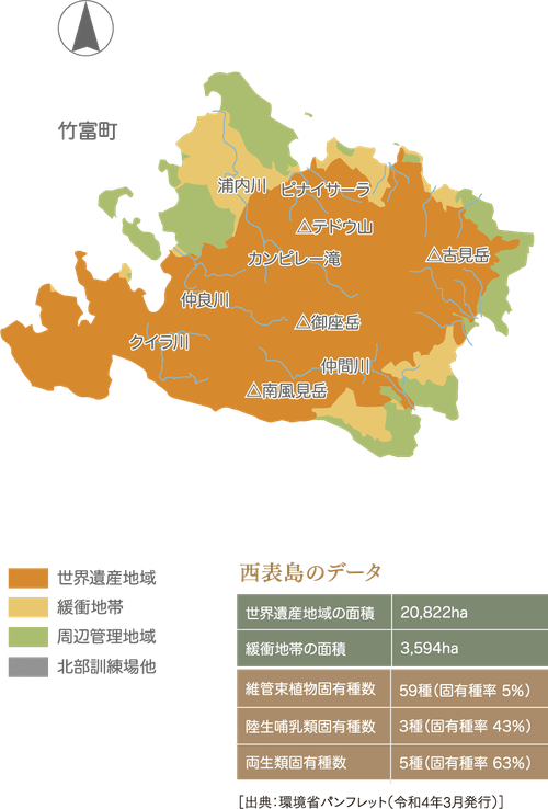 図2　世界自然遺産の指定範囲